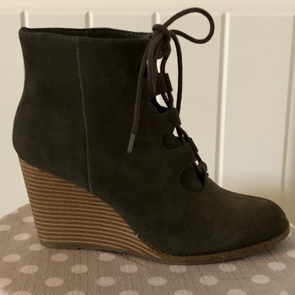 Hunter Green Suede Bootie - Picture 3 of 5